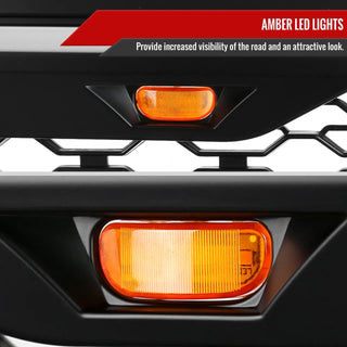 Spec D Rebel Grille w/ LED's (Matte Black): Dodge Ram 2500 / 3500 2010 - 2018