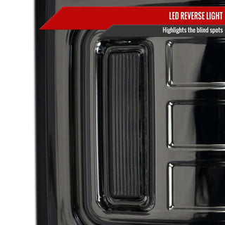 Spec D LED Tail Lights (Smoke w/ White LED Bar): Dodge Ram 2009 - 2018 (LT-RAM09GLED-RS)