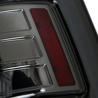 Spec D LED Tail Lights (Smoke w/ White LED Bar): Dodge Ram 2009 - 2018 (LT-RAM09GLED-RS)