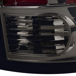 Spec D LED Tail Lights (Smoke w/ White LED Bar): Dodge Ram 2009 - 2018 (LT-RAM09GLED-G2-TM)