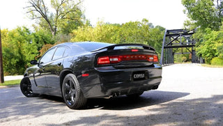 Corsa Performance 2.5in Sport Cat-Back Dual Rear Exit Exhaust w/ Black Tips: Dodge Charger 2011-2014