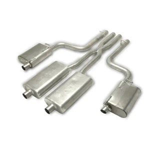 Gibson Dual Cat-Back Perf Exhaust Stainless (REAR): Dodge Charger R/T 2011-2014 5.7L VVT HEMI