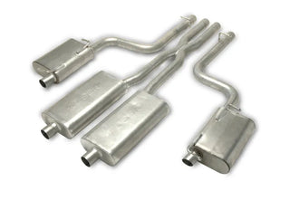 Gibson Dual Cat-Back Perf Exhaust Stainless (REAR): Dodge Charger R/T 2011-2014 5.7L VVT HEMI