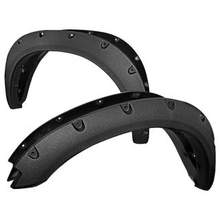 Spec D Riveted Style Fender Flares (Texture Black, 4pc): Dodge Ram 1500 2009 - 2018