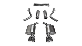 CORSA Sport Cat-Back Twin Polished Tips (REAR): Challenger R/T 2015-2016 5.7L VVT HEMI