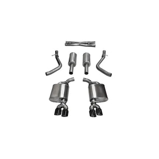 CORSA Sport Cat-Back Twin Black Tips (REAR): Challenger R/T 2015-2016 5.7L VVT HEMI