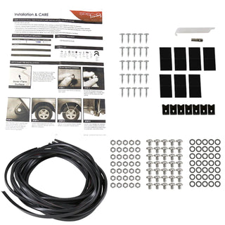 Spec D Riveted Style Fender Flares (Texture Black, 4pc): Dodge Ram 1500 2009 - 2018