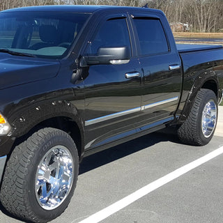 Spec D Riveted Style Fender Flares (Texture Black, 4pc): Dodge Ram 1500 2009 - 2018