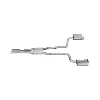 Gibson Dual Cat-Back Perf Exhaust Stainless (REAR): Dodge Challenger 2011-2015 3.6L