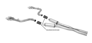 Gibson Dual Cat-Back Perf Exhaust Stainless Tips (REAR): Dodge Challenger 2017-2023 R/T 5.7L / 2015-2023 R/T Scat Pack 6.4L / SRT Hellcat 6.2L Manual