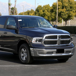 Spec D Projector Headlights w/ Light Bar (Matte Black): Dodge Ram 2009 - 2018