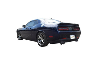 Gibson Dual Cat-Back Perf Exhaust Black Ceramic Tips (REAR): Challenger R/T 15-23 5.7L VVT HEMI Auto