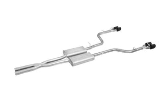 Gibson Dual Cat-Back Perf Exhaust Black Ceramic Tips (REAR): Challenger R/T 09-14 5.7L VVT HEMI