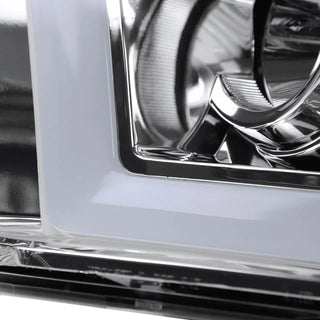Spec D Projector Halo Headlights w/ Sequential Turn Signal (Chrome): Dodge Ram 2009 - 2018