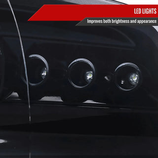 Spec D Projector Halo Headlights (Smoke): Dodge Ram 2009 - 2018