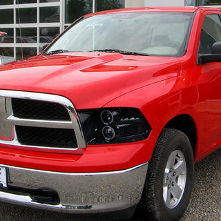 Spec D Projector Halo Headlights (Smoke): Dodge Ram 2009 - 2018