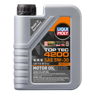 Liqui Moly Top Tec 4200 New Generation Motor Oil: Fits Most Dodge / Jeep / Ram Models
