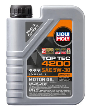 Liqui Moly Top Tec 4200 New Generation Motor Oil: Fits Most Dodge / Jeep / Ram Models