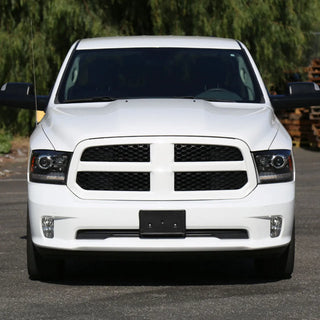 Spec D Projector Halo Headlights (Black w/ Sequential Turn Signal): Dodge Ram 2009 - 2018