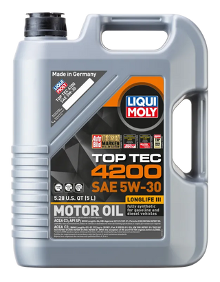 Liqui Moly Top Tec 4200 New Generation Motor Oil: Fits Most Dodge / Jeep / Ram Models