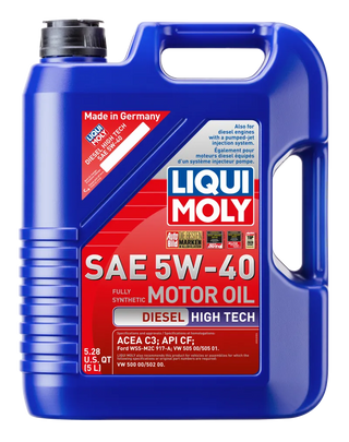 Liqui Moly High Tech Diesel Motor Oil: Fits Most Models