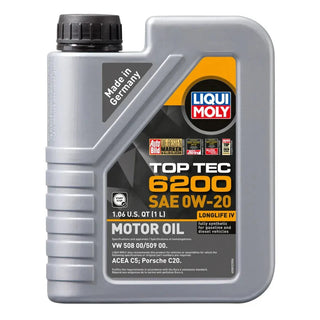 Liqui Moly Top Tec 6200 Motor Oil: Fits Most Models