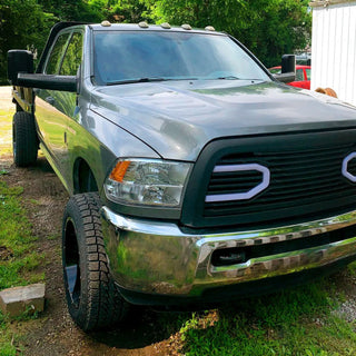 Spec D OEM Style Quad Headlights w/ LED Bar (Chrome): Dodge Ram 2009 - 2018