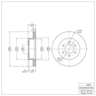 DFC Front Brake Rotor (FRONT): Dodge Durango (97-02)