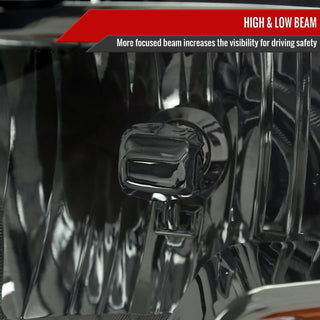 Spec D OEM Quad Style Headlights (Smoke): Dodge Ram 2009 - 2018