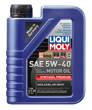 Liqui Moly Synthoil Premium Motor Oil: Chrysler 300 (2010) / Dodge Sprinter 2500 (03-09) / Sprinter 3500 (03-09)