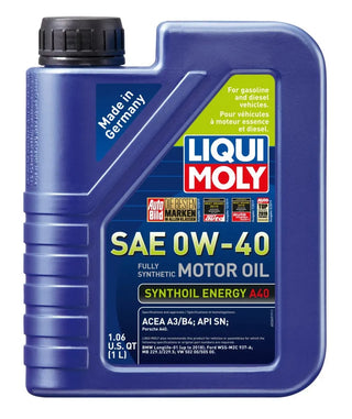 Liqui Moly Synthoil Energy A40 Motor Oil: Fits Most Chrysler / Dodge / Jeep / Ram Models