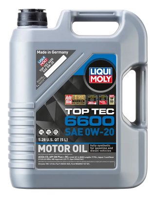 Liqui Moly Top Tec 6600 Motor Oil: Fits Most Models