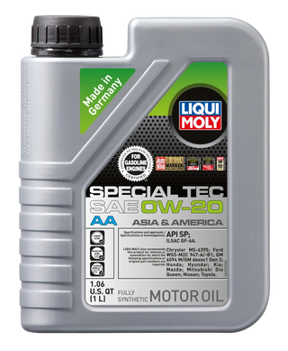 Liqui Moly Special Tec AA Motor Oil: Fits Most Chrysler / Dodge / Jeep / Ram Models