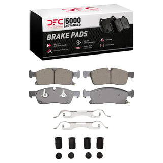 DFC Front 5000 Advanced Ceramic Brake Pads & Hardware Kit: Dodge Durango (11-22)