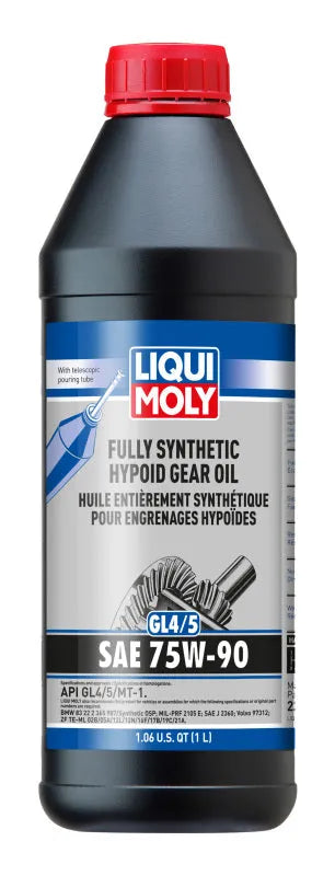 Liqui Moly Fully Synthetic Hypoid Gear Oil: Fits Most Chrysler / Dodge / Jeep / Ram Models