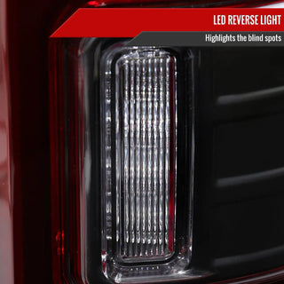 Spec D LED Tail Lights (Red w/ LED Bar): Dodge Ram 2009 - 2018