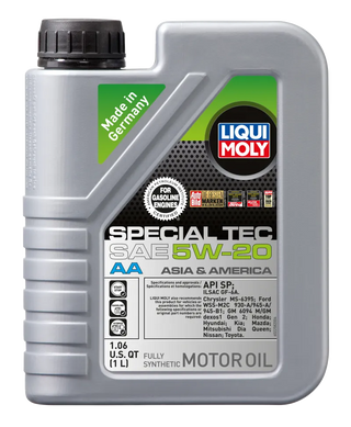 Liqui Moly Special Tec AA Motor Oil: Fits Most Chrysler / Dodge / Jeep / Ram Models