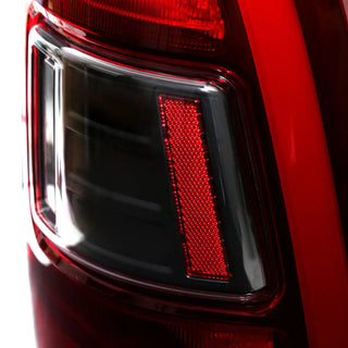 Spec D LED Tail Lights (Red w/ LED Bar): Dodge Ram 2009 - 2018