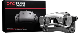DFC Premium Brake Caliper (FRONT LEFT): Jeep Wrangler 2018-24 - Silver Zinc Coated