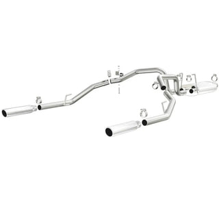 Magnaflow Street Series Stainless Perf Cat-Back Exhaust Dual Split Rear Exit (REAR): Dodge Ram 1500 2009-2013 V6 3.6L