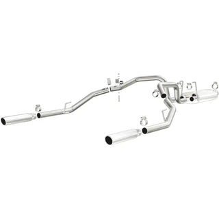 Magnaflow Street Series Stainless Perf Cat-Back Exhaust Dual Split Rear Exit (REAR): Dodge Ram 1500 2009-2013 V6 3.6L