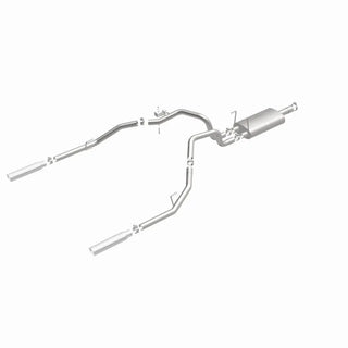 Magnaflow Street Series Stainless Perf Cat-Back Exhaust Dual Split Rear Exit (REAR): Dodge Ram 1500 2009-2013 V6 3.6L