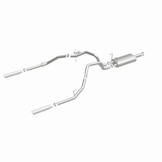 Magnaflow Street Series Stainless Perf Cat-Back Exhaust Dual Split Rear Exit (REAR): Dodge Ram 1500 2009-2013 V6 3.6L