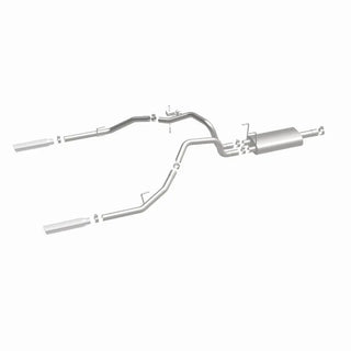 Magnaflow Street Series Stainless Perf Cat-Back Exhaust Dual Split Rear Exit (REAR): Dodge Ram 1500 2009-2013 V6 3.6L