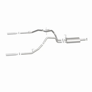 Magnaflow Street Series Stainless Perf Cat-Back Exhaust Dual Split Rear Exit (REAR): Dodge Ram 1500 2009-2013 V6 3.6L