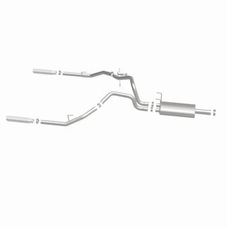Magnaflow Street Series Stainless Perf Cat-Back Exhaust Dual Split Rear Exit (REAR): Dodge Ram 1500 2009-2013 V6 3.6L