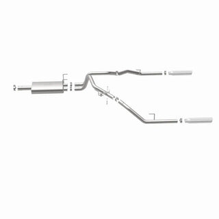 Magnaflow Street Series Stainless Perf Cat-Back Exhaust Dual Split Rear Exit (REAR): Dodge Ram 1500 2009-2013 V6 3.6L