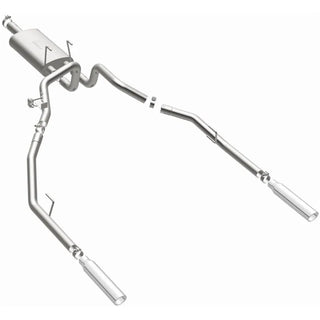 Magnaflow Street Series Stainless Perf Cat-Back Exhaust Dual Split Rear Exit (REAR): Dodge Ram 1500 2009-2013 V6 3.6L