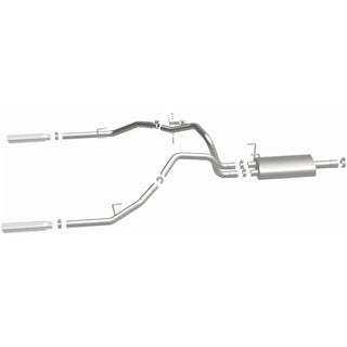 Magnaflow Street Series Stainless Perf Cat-Back Exhaust Dual Split Rear Exit (REAR): Dodge Ram 1500 2009-2013 V6 3.6L