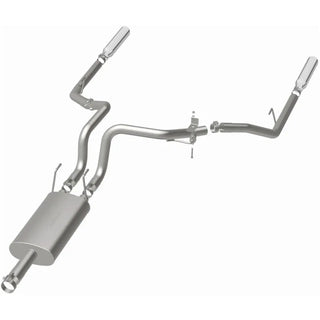 Magnaflow Street Series Stainless Perf Cat-Back Exhaust Dual Split Rear Exit (REAR): Dodge Ram 1500 2009-2013 V6 3.6L